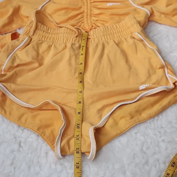 BO+TEE Yellow Cropped Hoodie - Picture 9 of 9